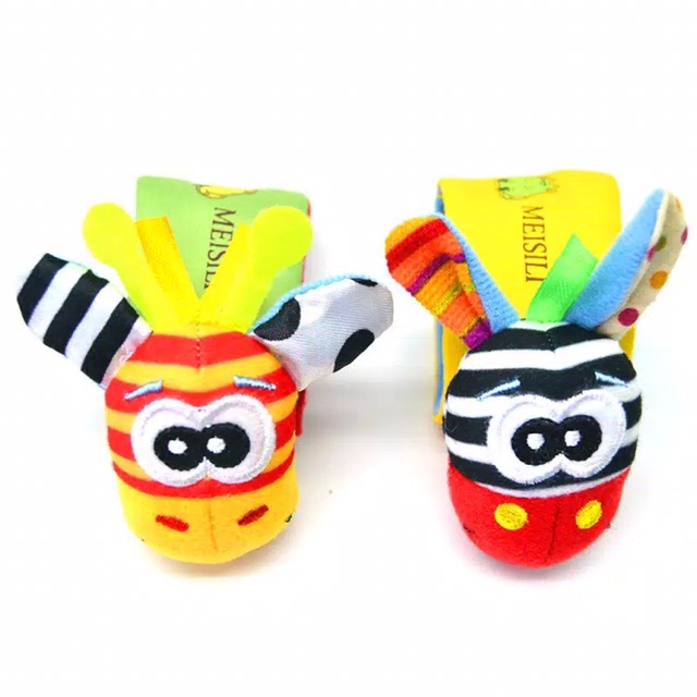 Rattle / Gelang Rattle Bayi / Gelang Kerincing Kaos Kaki Kerincing Boneka Rattle Baby Socks Edukasi-4