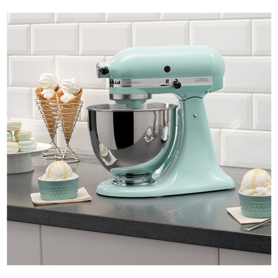 Jual Kitchenaid Stand Mixer Ice Blue - Kitchen Aid Artisan 4.8L 5Ksm150Psic  Indonesia|Shopee Indonesia