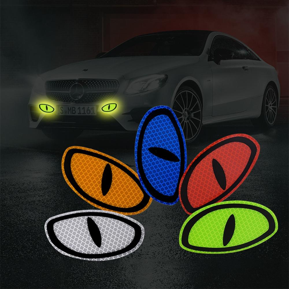 Lanfy Stiker Mobil Anti Air Bumper Sticker Safety Mark Strip Reflektif Tape Stiker Mata