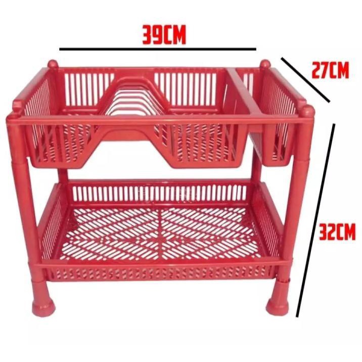 Rak Piring Dapur Susun 2 / Rak Gelas / Tempat / Tatakan