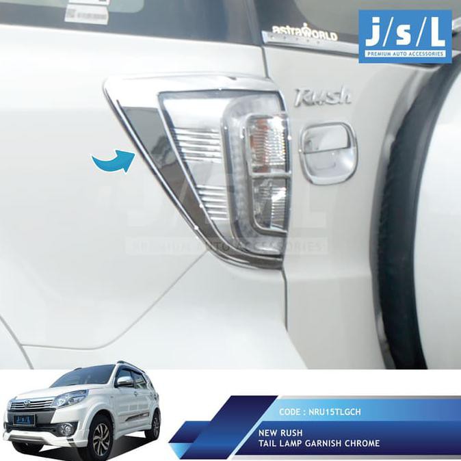 Jual Aksesoris Mobil Toyota New Rush Garnish Lampu Belakang Jsl/Tail Lamp Garnish Chrome