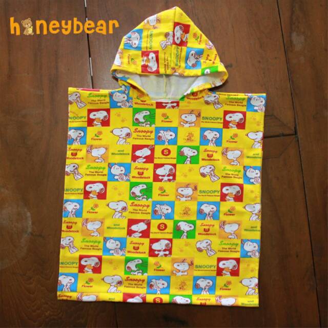 Handuk Ponco Renang Snoopy