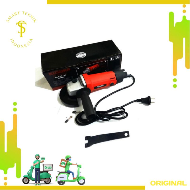 KUSUKA Gerinda Gurinda Angle Grinder Tangan 4 Inchi #Mesin Gerinda Kusuka 100 MM KG-90