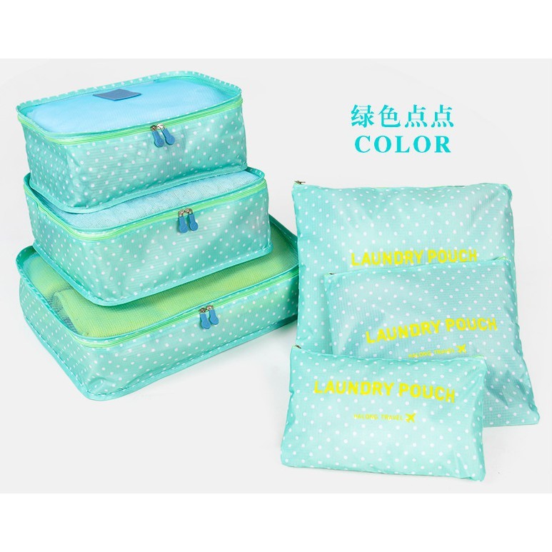 [SUPER SALE!!!!] Travel 6 in 1 bag Set Storage Baju  Organizer 6 pcs in 1/ Tas Penyimpana