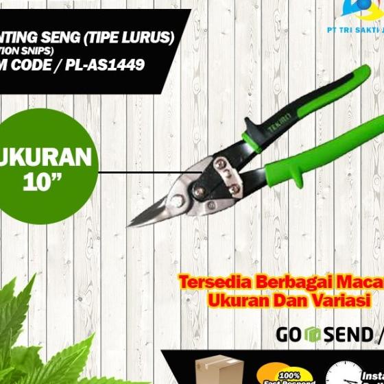 

Gunting Baja Ringan Gunting Seng 10" Tekiro Type Lurus