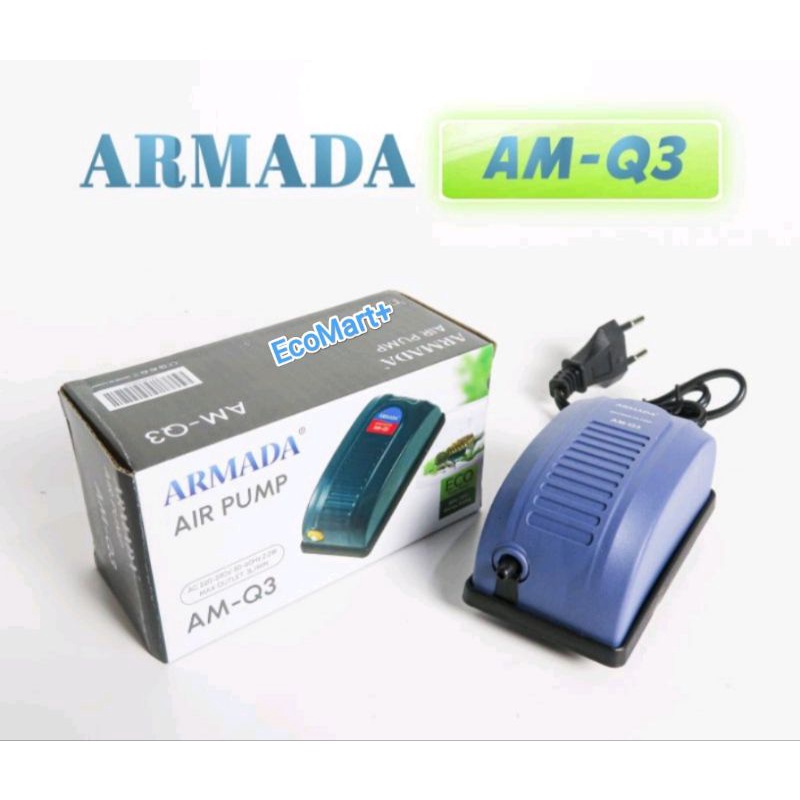 Air Pump Armada AM AP Q3A / AM Q3 Low Watt Aerator/Air Pump 1 Lubang/output