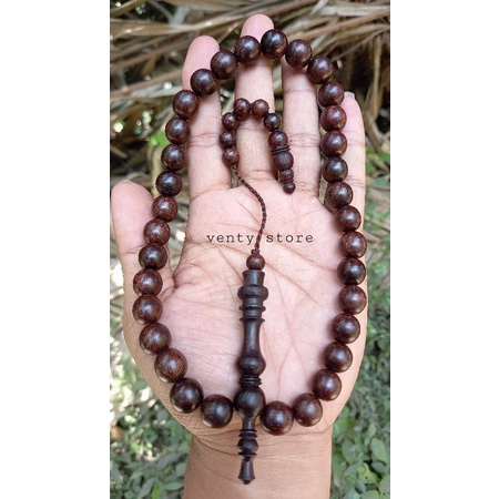tasbih galih asem 33 butir 12 mm tasbih kayu galih asem super tasbih galih asem asli tasbih kayu gal