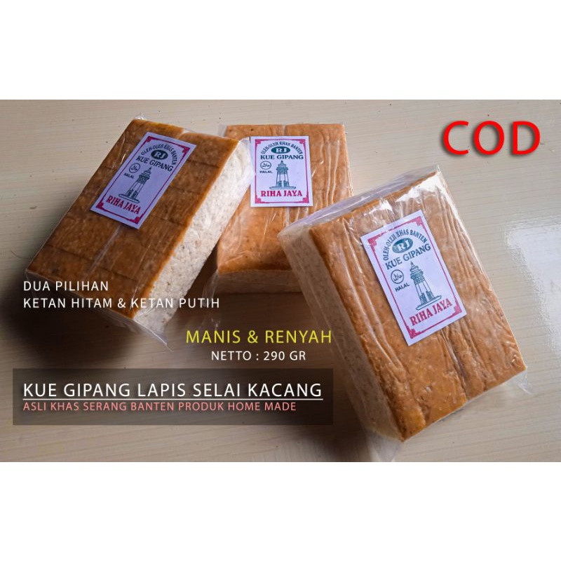 

kue GIPANG lapis kacang khas serang banten 290 gram | home made