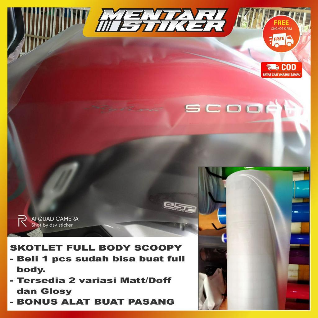 STIKER SKOTLET MOTOR FULL BODY SCOOPY SKOTLET SCOOPY 45CMX5METER