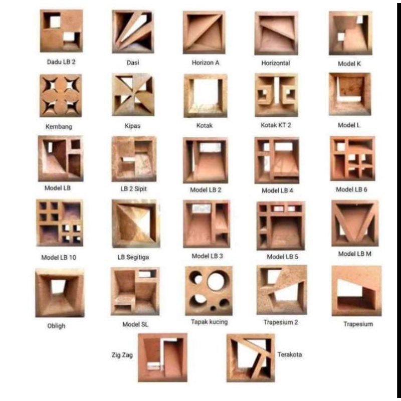 Jual Roster minimalis beton/jalusi/ventilasi udara/sekatan ruangan ...