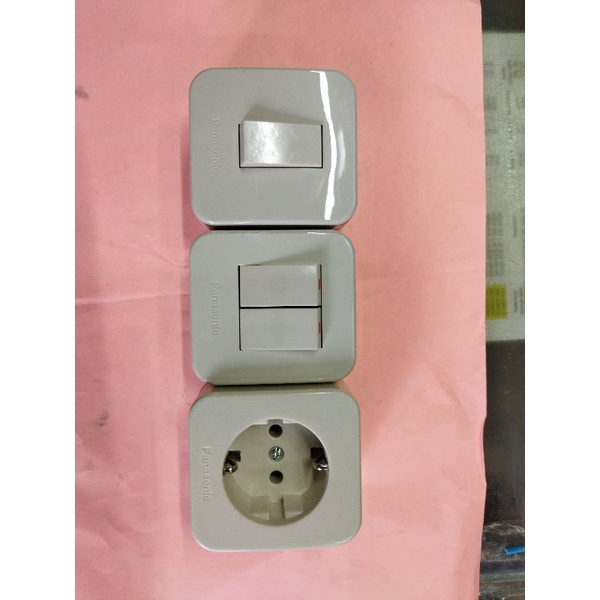 Stop Kontak Saklar single Saklar Seri Panasonic Outbow