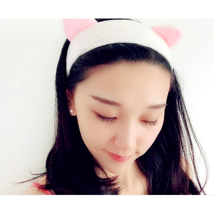 Bandana Masker / Bando Mandi Facial Headband Hairband Korea Model Pita Kelinci Kucing