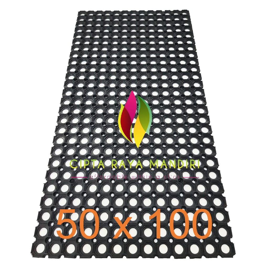 Keset Karpet Karet Anti Slip /Anti Air Kamar Mandi 50 x 100