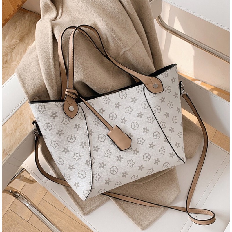 SG7479 syafniegalery tote bag impor motif star import include tali panjang shopping bag 1856 3200