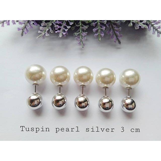 Tuspin pearl silver 3 cm