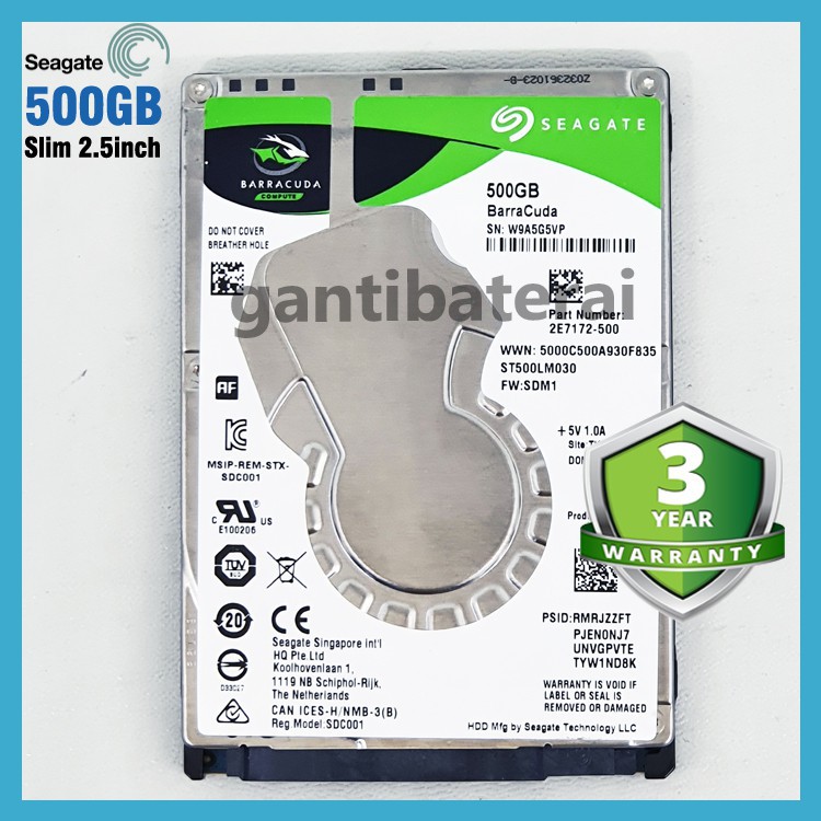 Hardisk HDD Laptop Acer 2,5" Inch 500GB SATA New