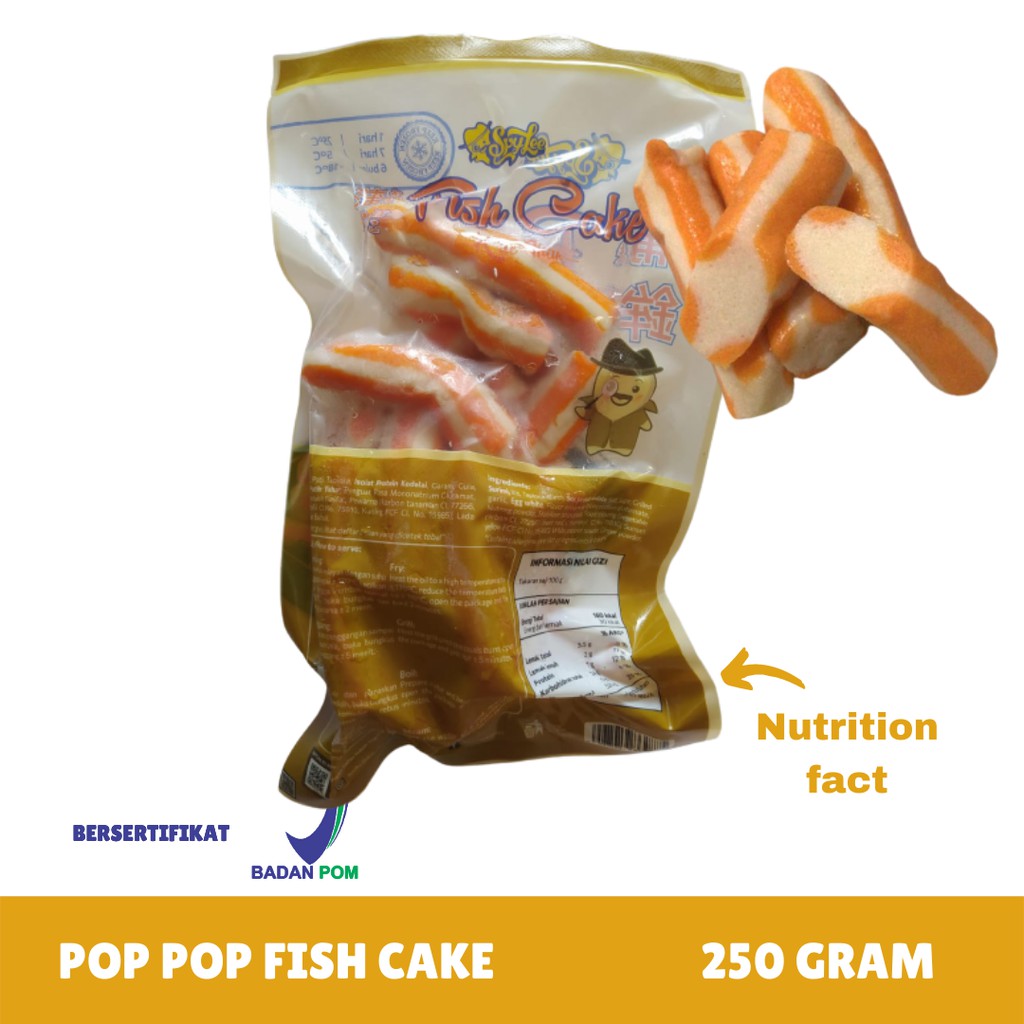 Spylee Sosis Pop-Pop Fish Cake Frozen Food (Isi 10*11/250GR)