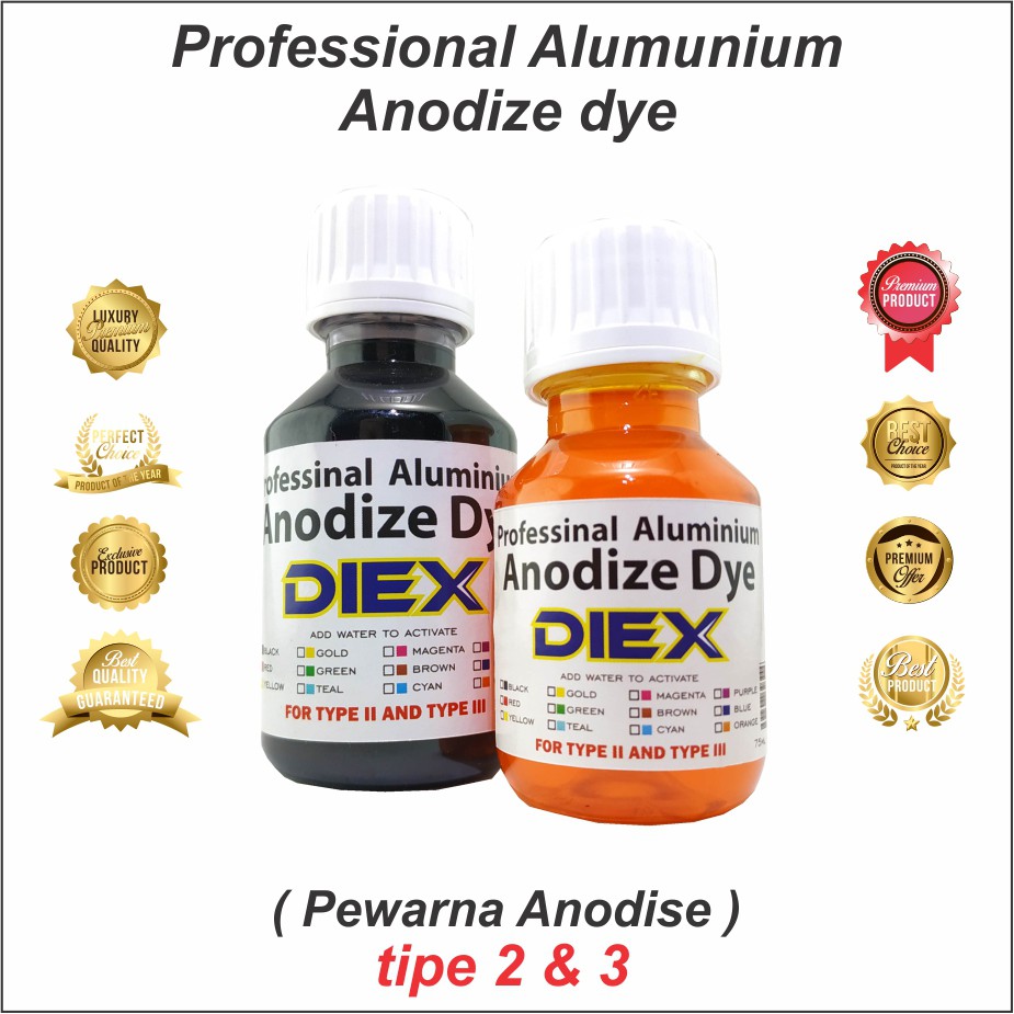 pewarna anodise PROFESSIONAL ALUMUNIUM ANODIZE DYE