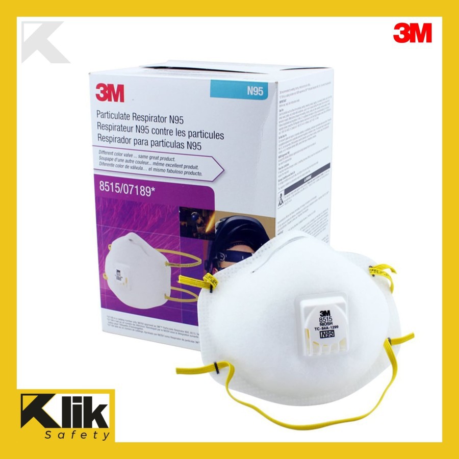 3M Masker N95 8515 valve 100% Original