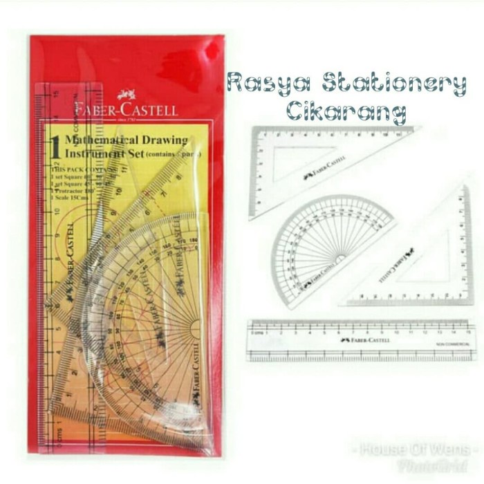 

Gaya Mathematical Drawing Instrumen / Penggaris Math Faber - Castell Gilaa!!!