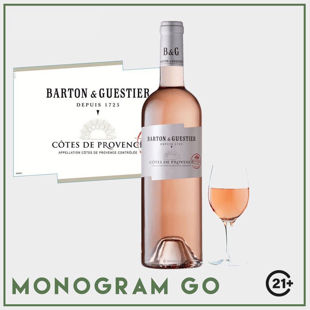 Jual B&G Barton & Guestier Cotes De Provence French Wine 750ml | Shopee ...