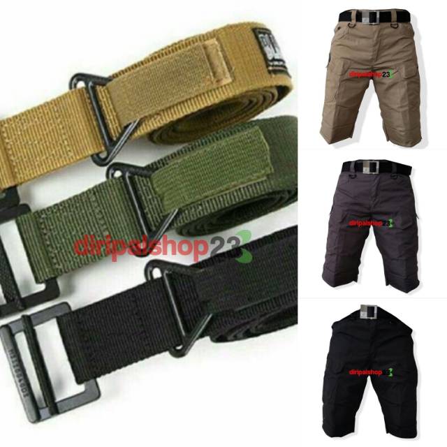  CELANA  TACTICAL  BLACKHWAK PENDEK PLUS IKAT PINGGANG SABUK 