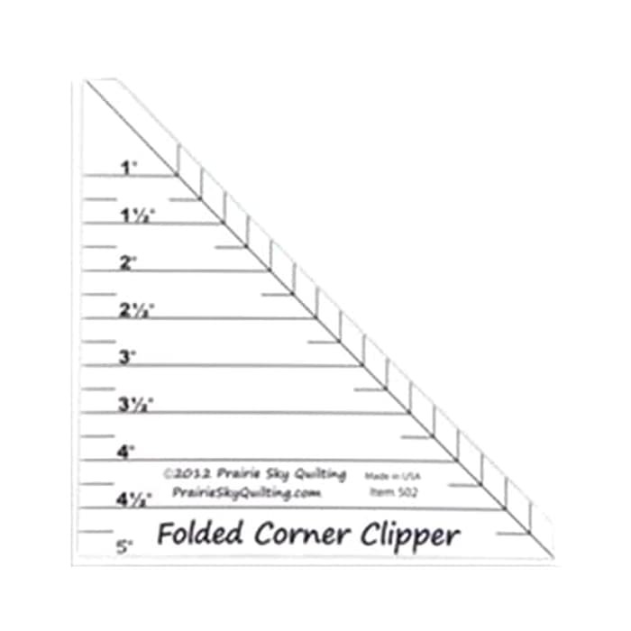 

Folded Corner Clipper - Penggaris Jahit Pola Lipat Tepi Kain FCC-01