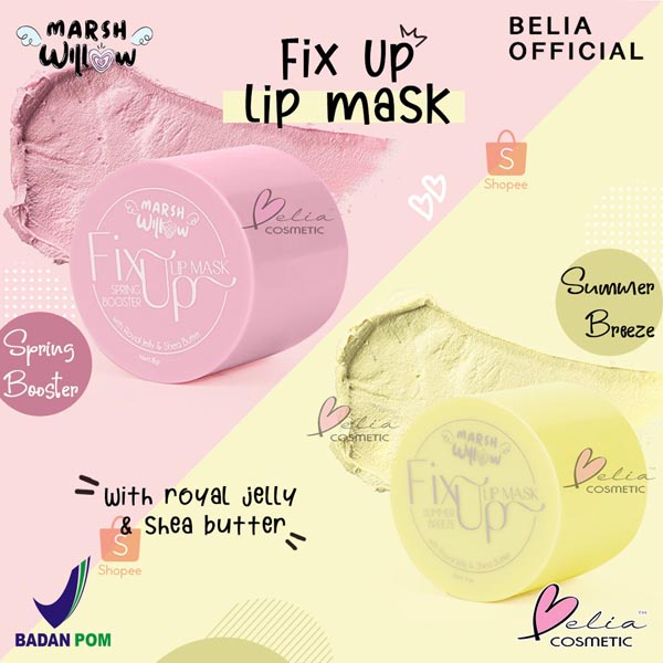 [MERAWAT BIBIR] [MASKER BIBIR] [MELEMBABKAN] [8GR] [BPOM] MarshWillow Fix Up Lip Mask 8gr by Natasha Wilona BPOM | lipmask_Cerianti