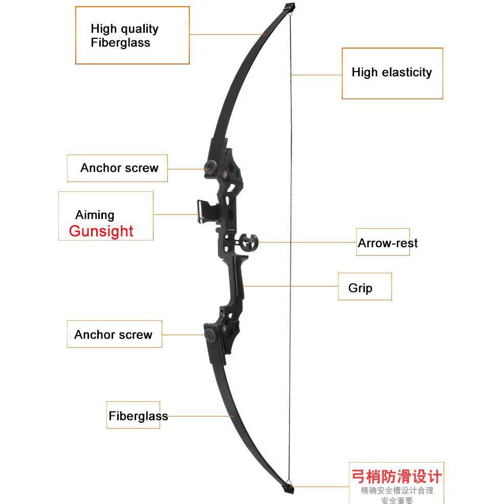 Best Seller ! TaffSPORT Busur Panah Hunting Archery Bow 30-45 LBS - SA