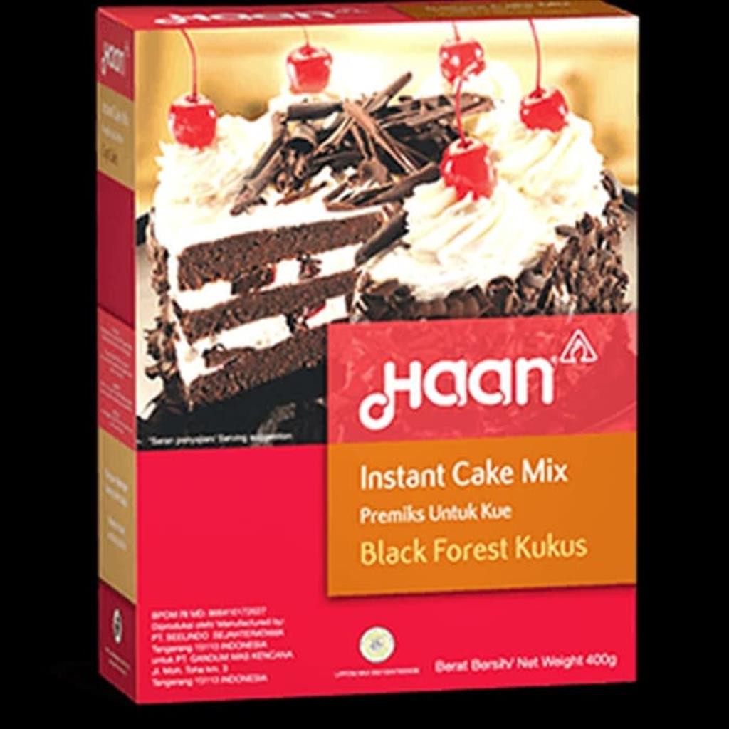 

HAAN INSTANT CAKE MIX - BLACK FOREST KUKUS 400 gram