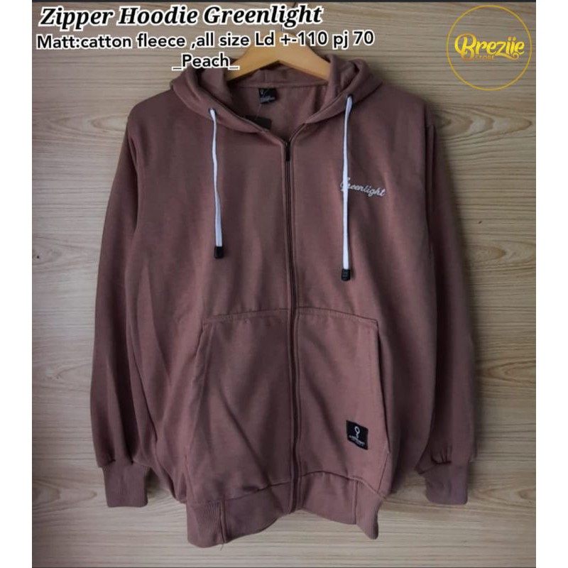 ZIPPER HOODIE GREENLIGHT BY BREEZIIE