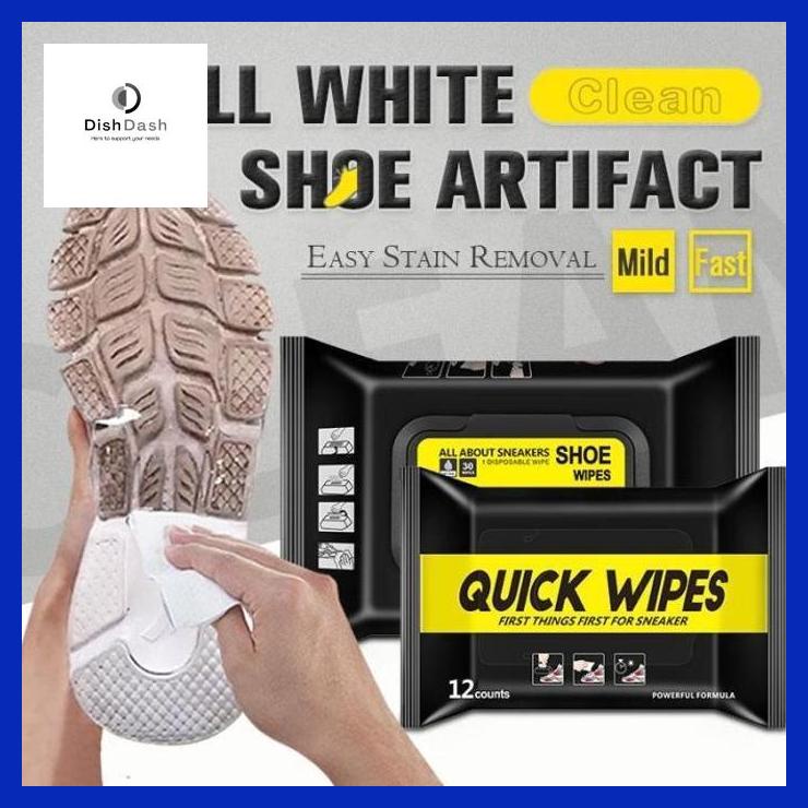 [BAYAR DI TEMPAT] Tissue Basah Pembersih Sepatu Quick Wipes Shoe Cleaner - 12 Lembar