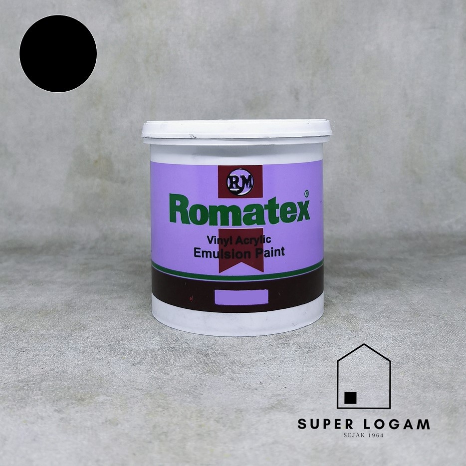 Cat Tembok Romatex 1 kg (Black)