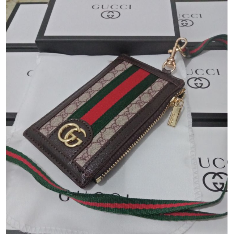 

DOMPET ID CARD GUCCI/LANYARD ID CARD MULTi WALET BAHAN IMPORT