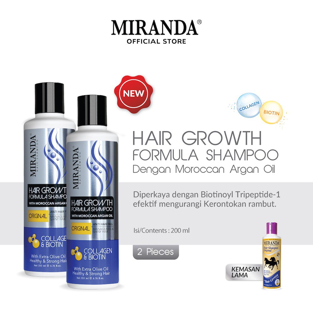 Miranda Hari Growth Formula Shampoo (Shampoo Kuda) 200ml