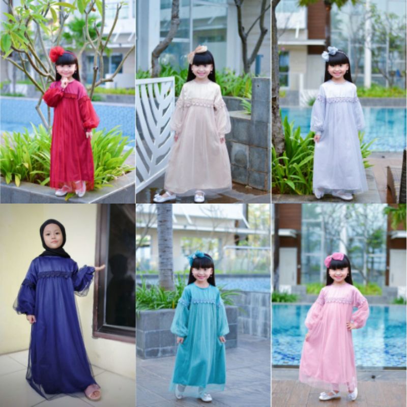 KHUSUS PREORDER DRESS BRUKAT GAMIS ANAK CUSTOMS