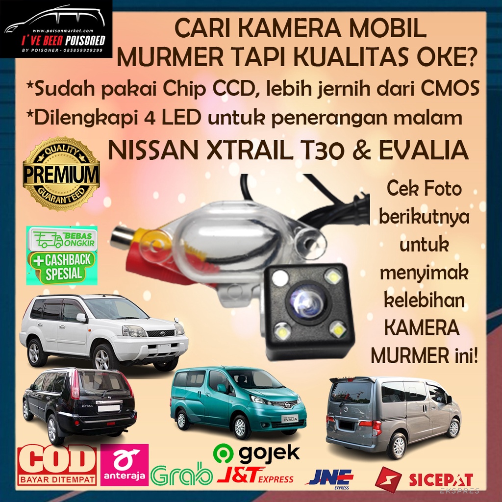 Budget Series Kamera Mundur Mobil Kamera Parkir Mobil Kamera Mobil Nissan Xtrail T30 Xtrail Gen 1 Ak