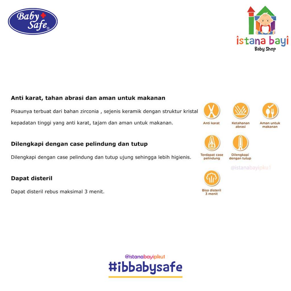 Baby Safe Baby Food Scissor BFS01 / Gunting Makanan Bayi