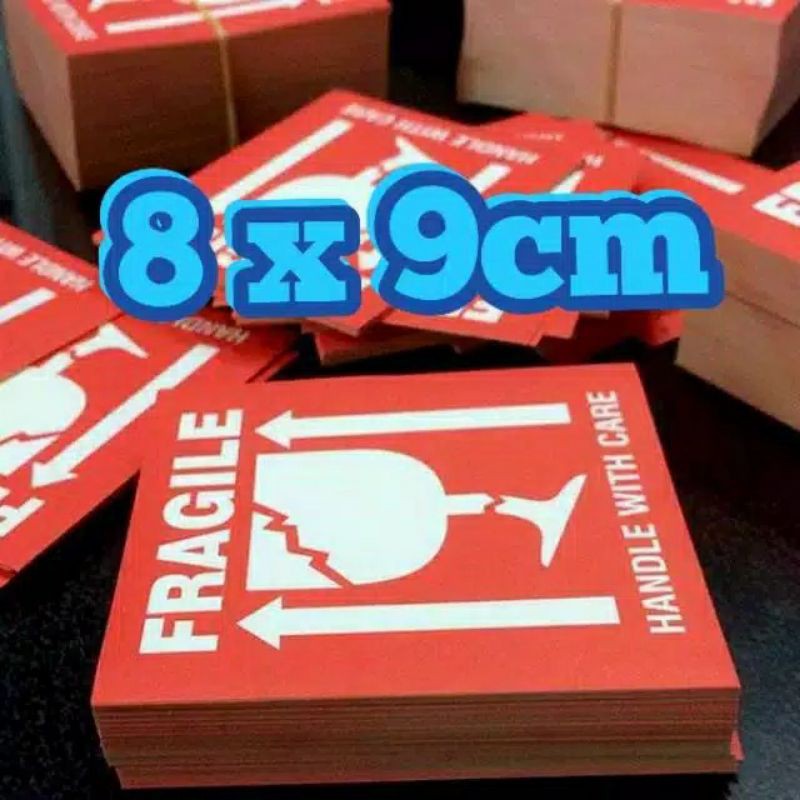 Sticker fragile 8 * 9 cm 50 pcs