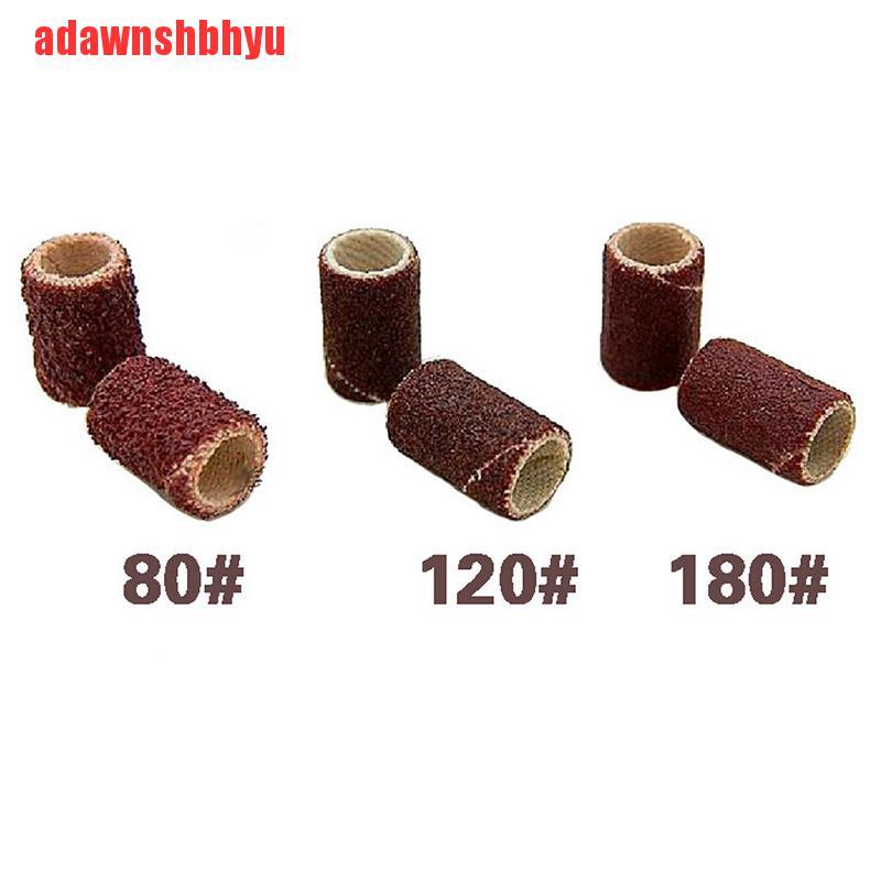 (Adawnshbhyu) 100pcs Mata Bor Elektrik 80 #/ 120 #/ 180 #Untuk Nail Art