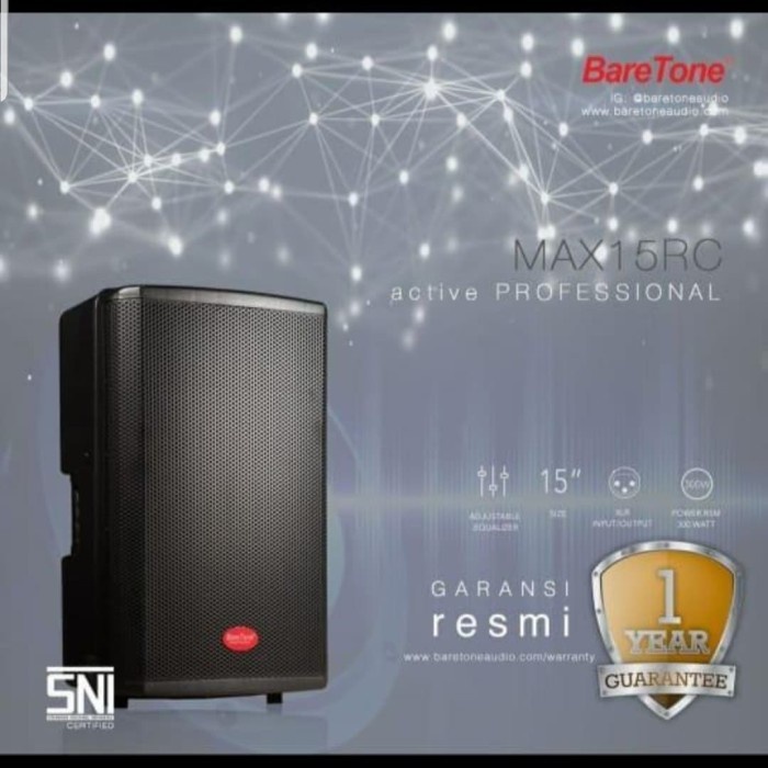 Speaker AKTIF ACTIVE BARETONE 15 INCH MAX15RC MAX 15 RC MAX 15RC