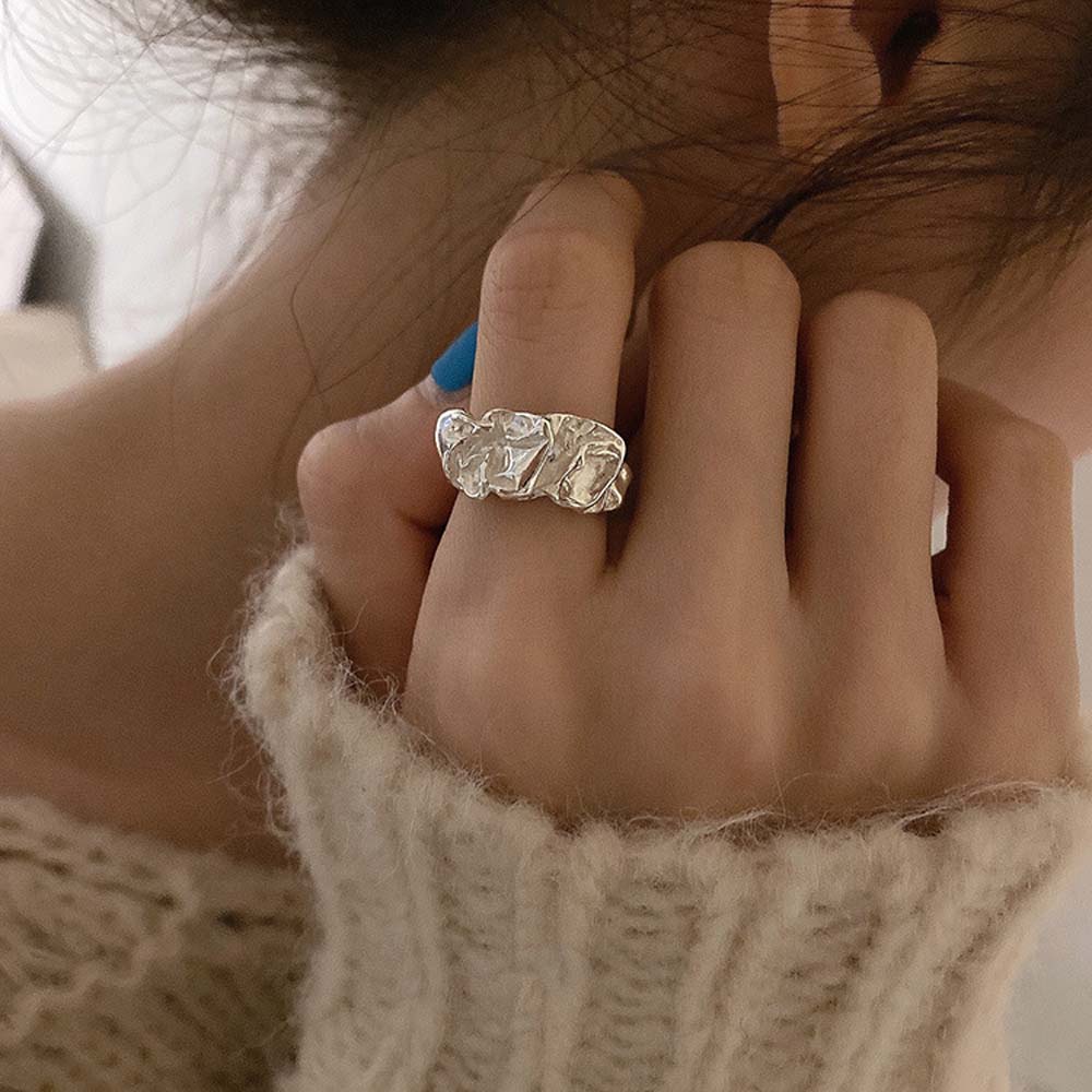 Cincin Kepribadian Model Terbuka Dapat Disesuaikan Bahan Logam Warna-Warni Gaya Eropa Amerika Untuk Wanita