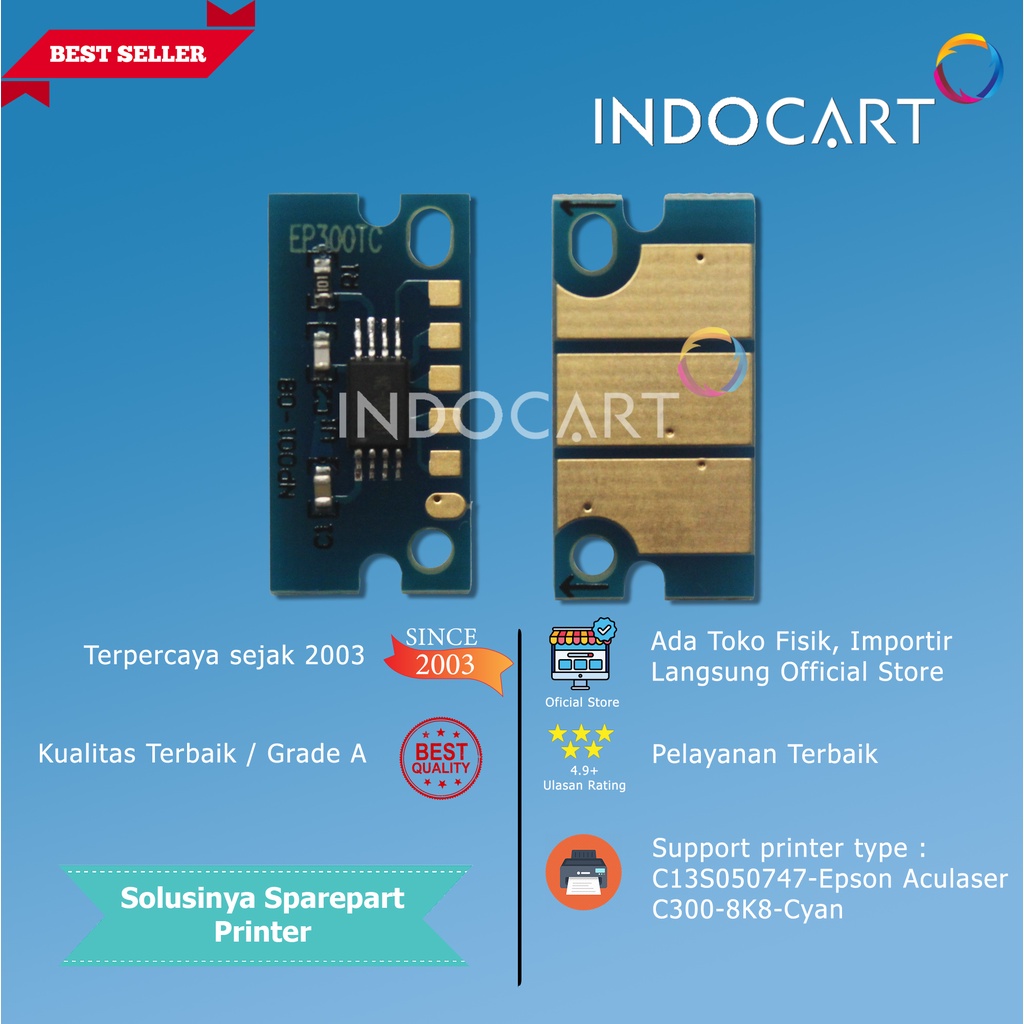 Chip C13S050747 C13S050748 C13S050749-Epson Aculaser C300-8K8-CMY