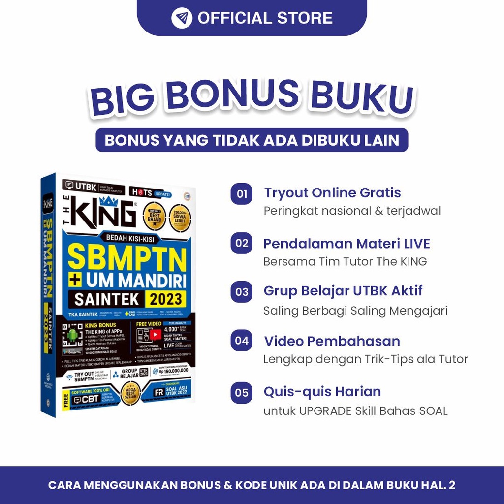 The King Buku UTBK SBMPTN UM Mandiri Saintek 2023 HOTS Terlengkap-2