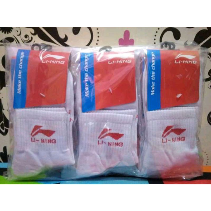 1Lusin Kaos Kaki Lining Badminton Sport Bulutangkis Murah