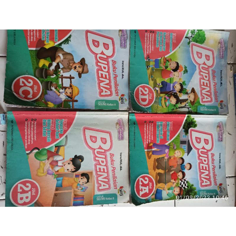 buku penilaian Bupena kelas 2 SD Erlangga