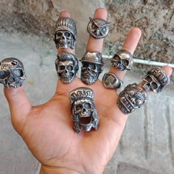 ★★★ rp RINGSKULL Fourspeed metalwearks / skullring / cincin tengkorak Diskon_
