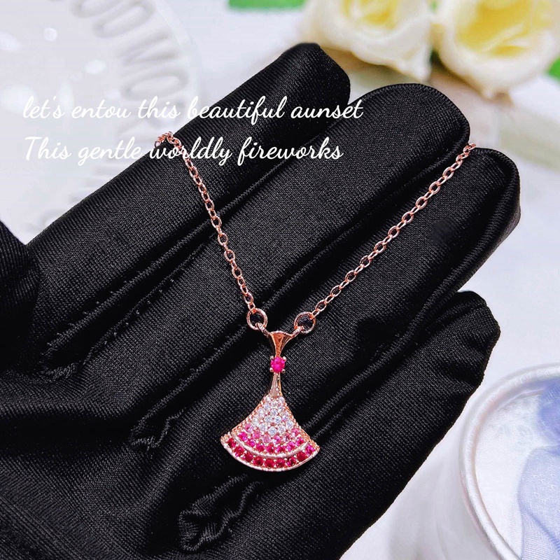 Fancyqube Fancycube Kalung Rantai Tembaga Dengan Liontin Kristal Zircon Mewah Untuk Wanita