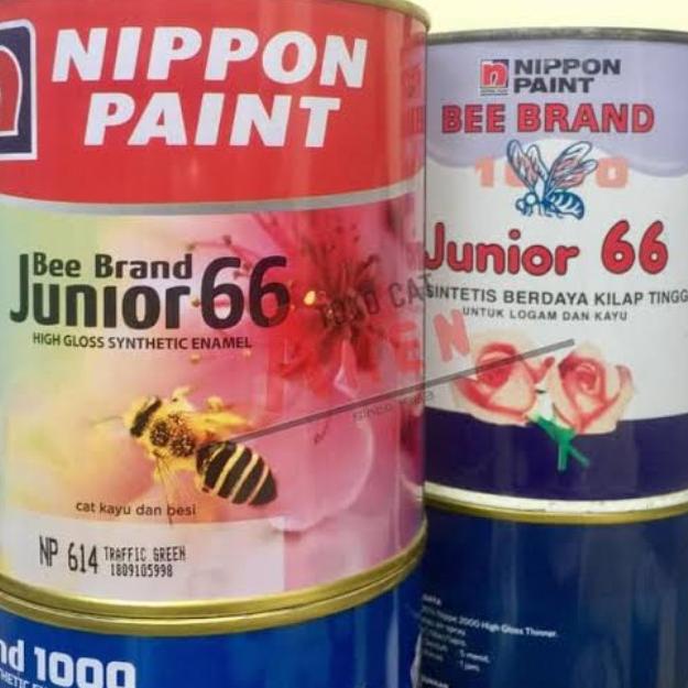 Cat kayu dam besi bee brand junior 66 nippon paint