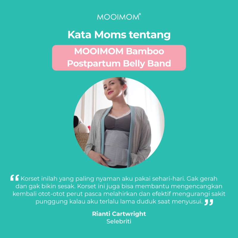 MOOIMOM Bamboo Postpartum Belly Band - Korset Melahirkan Normal &amp; Caesar